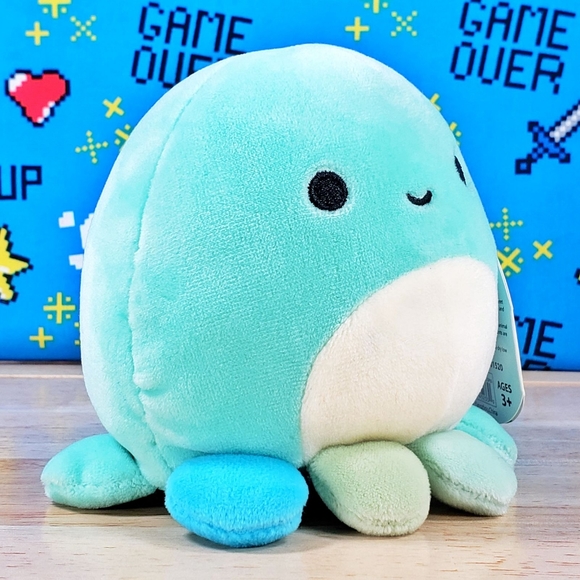 Squishmallow Zobey the Octopus 4.5" UltraSoft Easter Holiday Plush Toy NWT - Picture 2 of 12